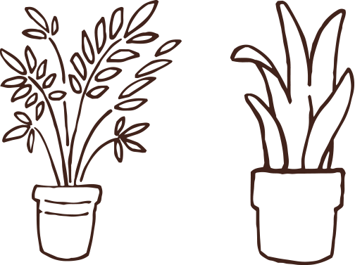 植木鉢の画像