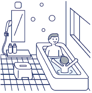 お風呂のイラスト